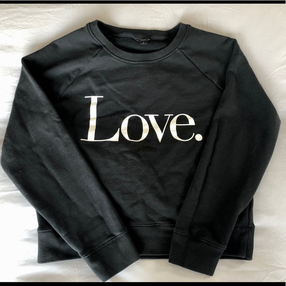 J. Crew LOVE sweatshirt
